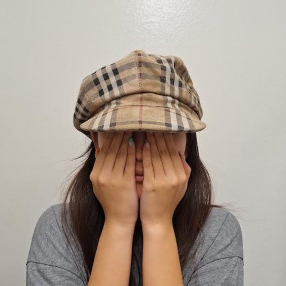 Burberry  Vintage  Suede Newsboy cap  - Size S - Picture 8 of 9